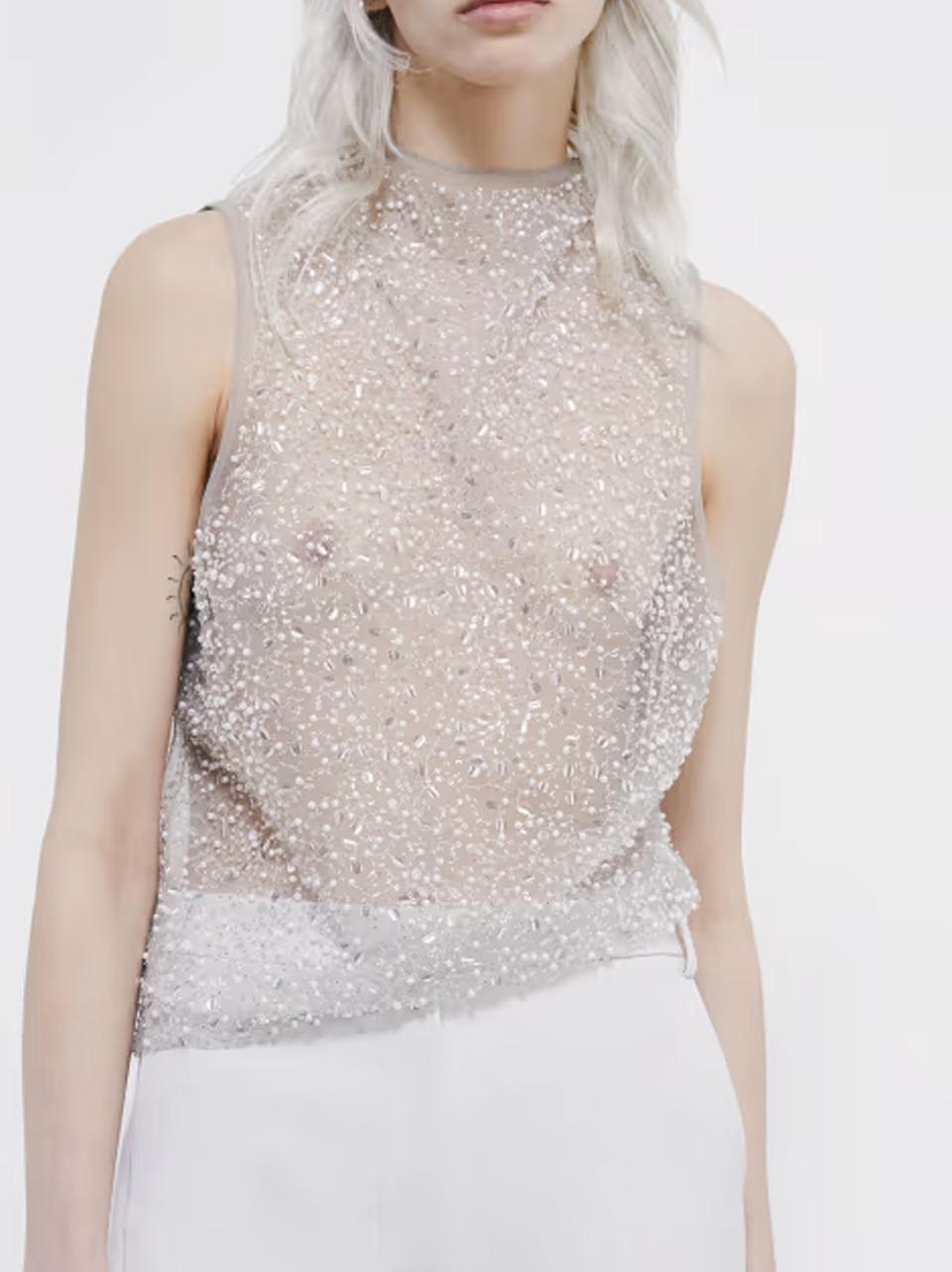 top full strass 2C1703 J4V6 Patrizia pepe 
