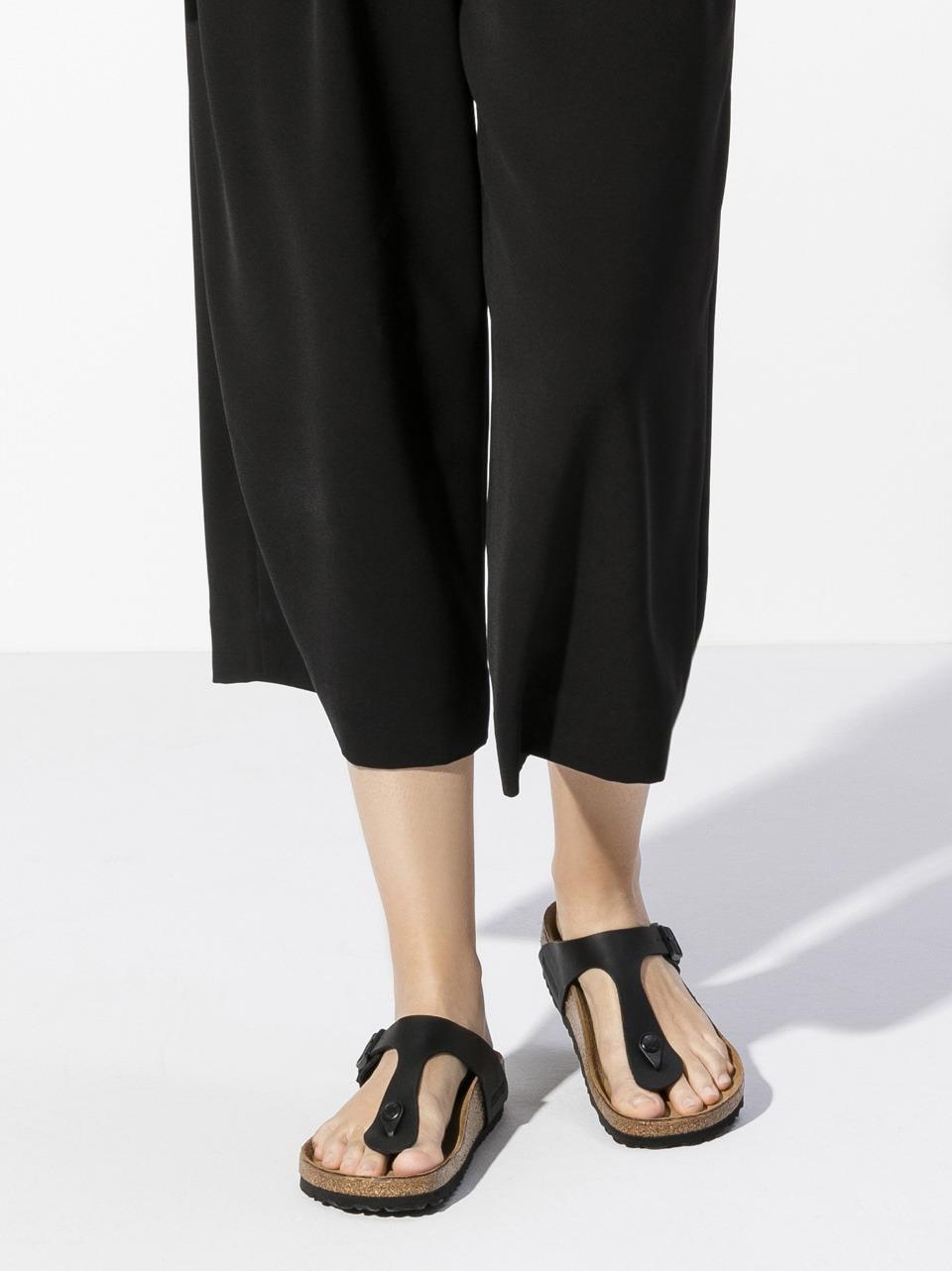 sandalo gizeh GIZEH043691 BLACK BIRKENSTOCK 