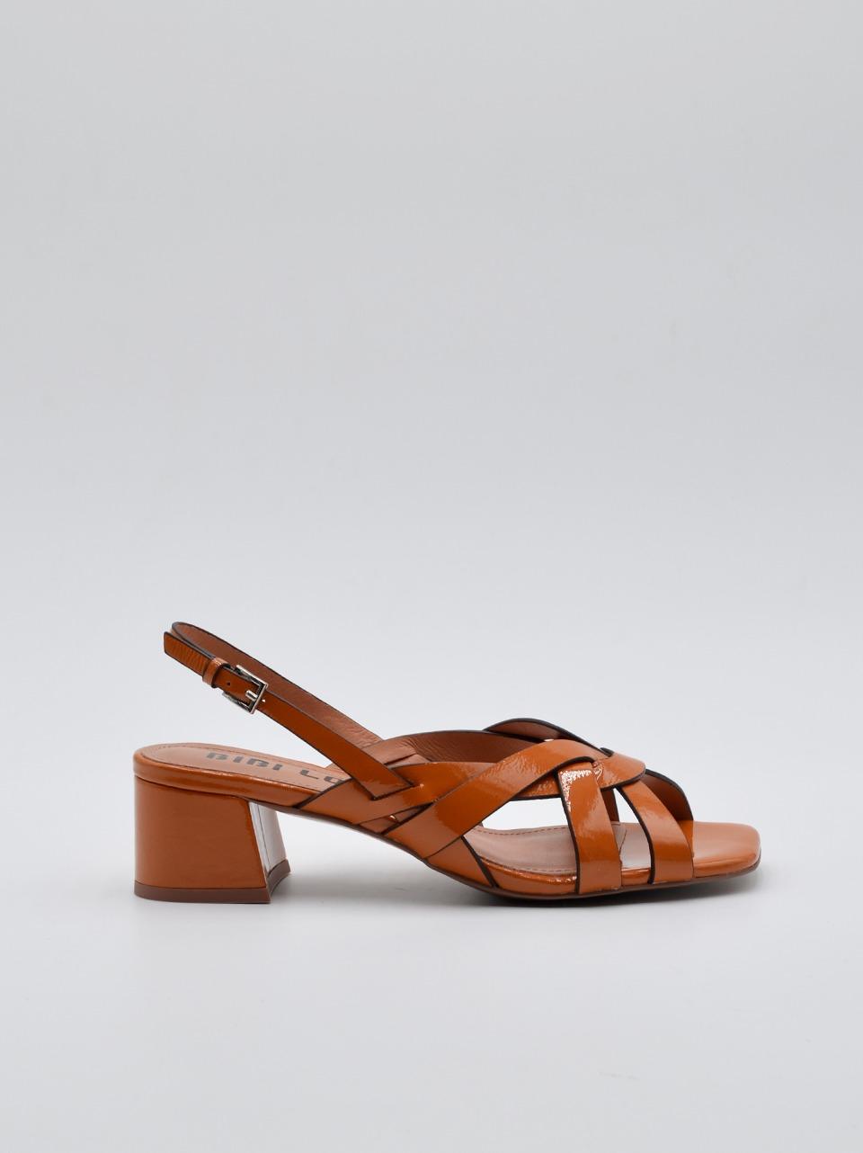 sandalo tacco h 50mm 630 TERRACOTTA BIBI LOU 