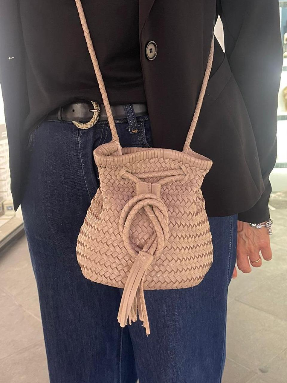 borsa secciello intrecciato 1105 SAND REHARD 