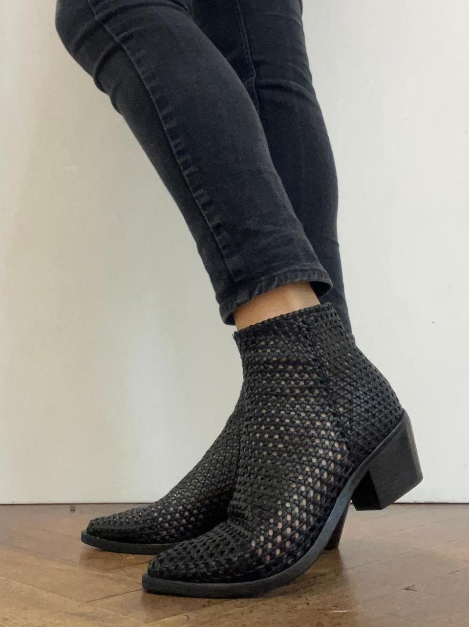 stiavetto texano intrecciato 261-303-19 NERO ZOLFO 