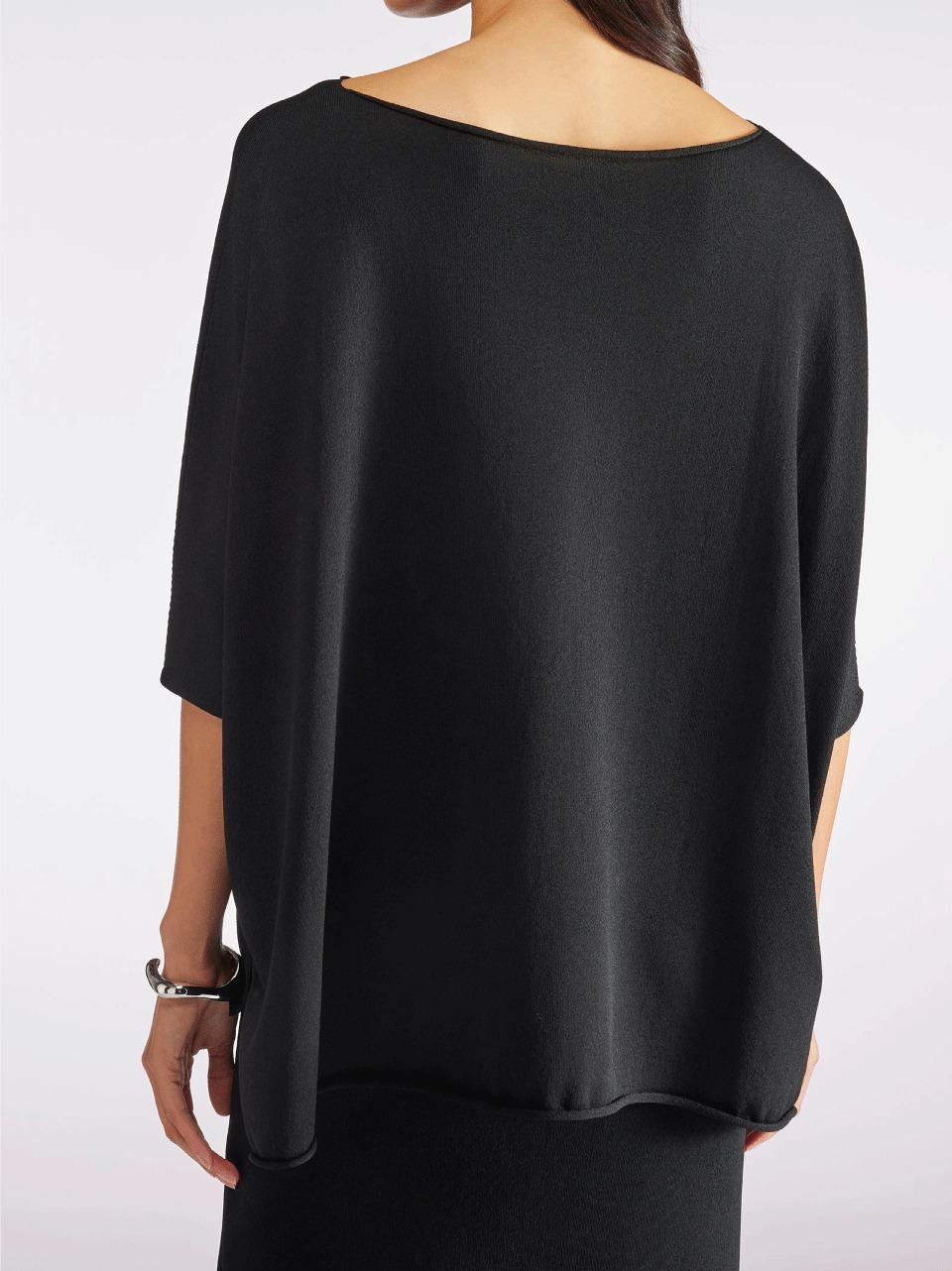 maglia over a kimono F5SA60 NERO LIviana conti 