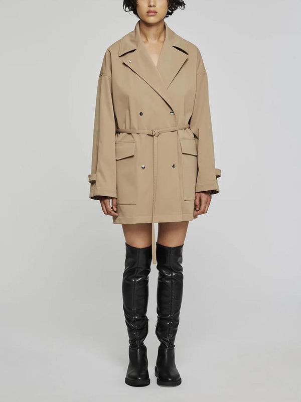trench gabardina puffy cinturina 9322 145 oof 