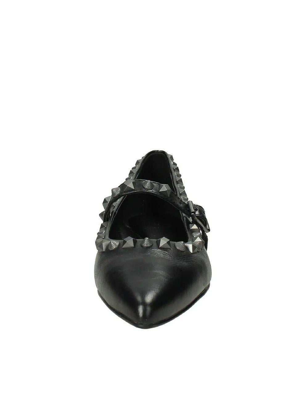 ballerina borchiata BEATNIK02 NERO ASH 
