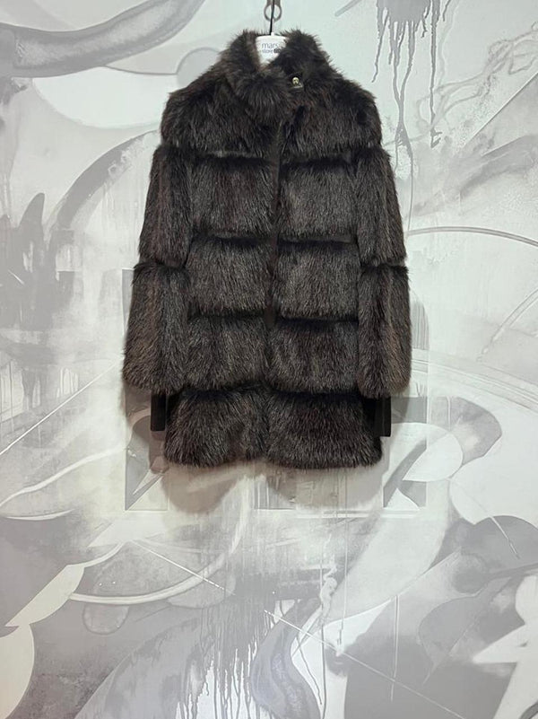 ecopelliccia mid 2O0175 CHOCOLATE Patrizia pepe 