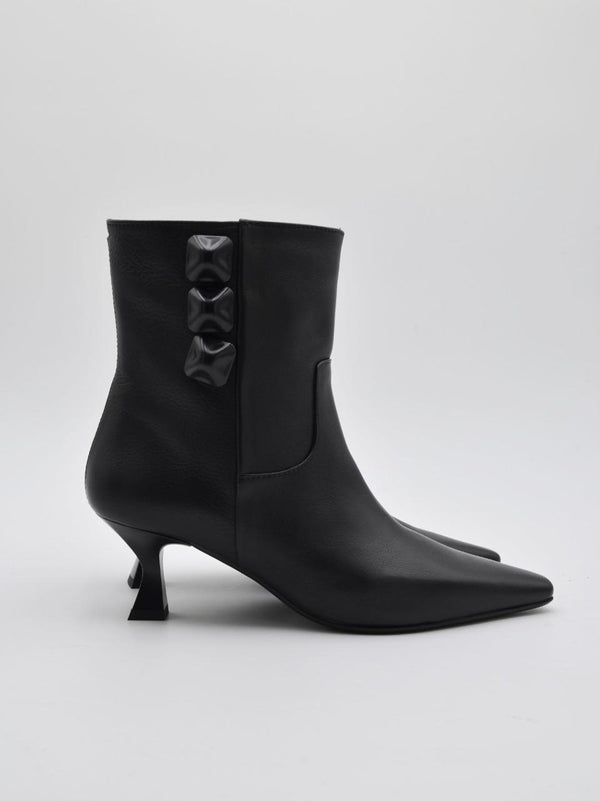 stivaletto tacco h 40mm D25126 NERO MICHAEL DASS 