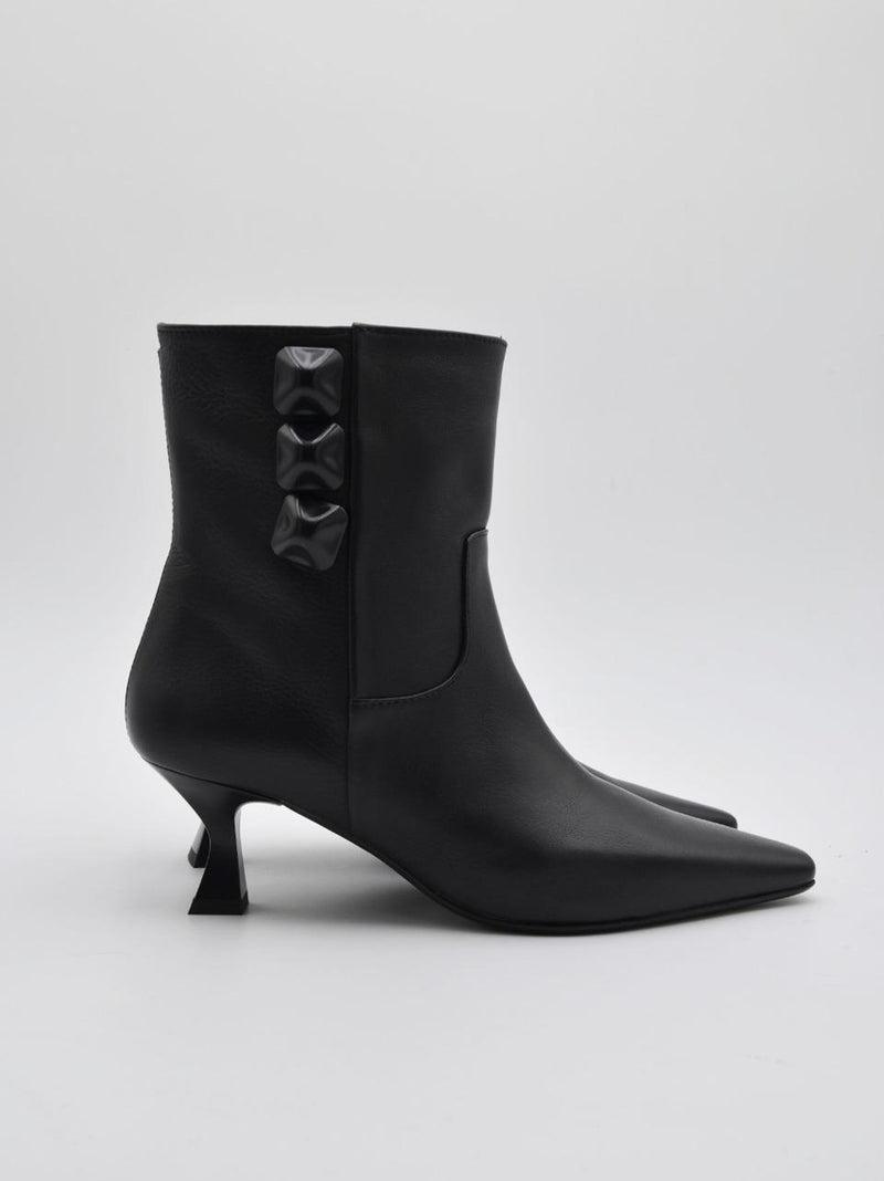 stivaletto tacco h 40mm D25126 NERO MICHAEL DASS 