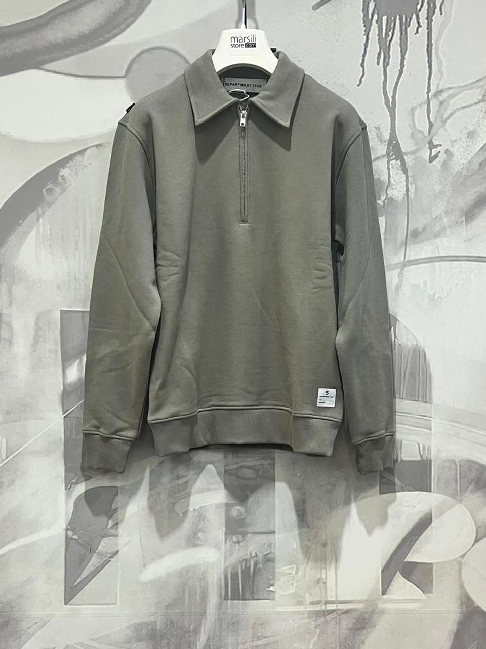 felpa taglio polo con zip BOSS FELPA FFERR DEPARTMENT FIVE 