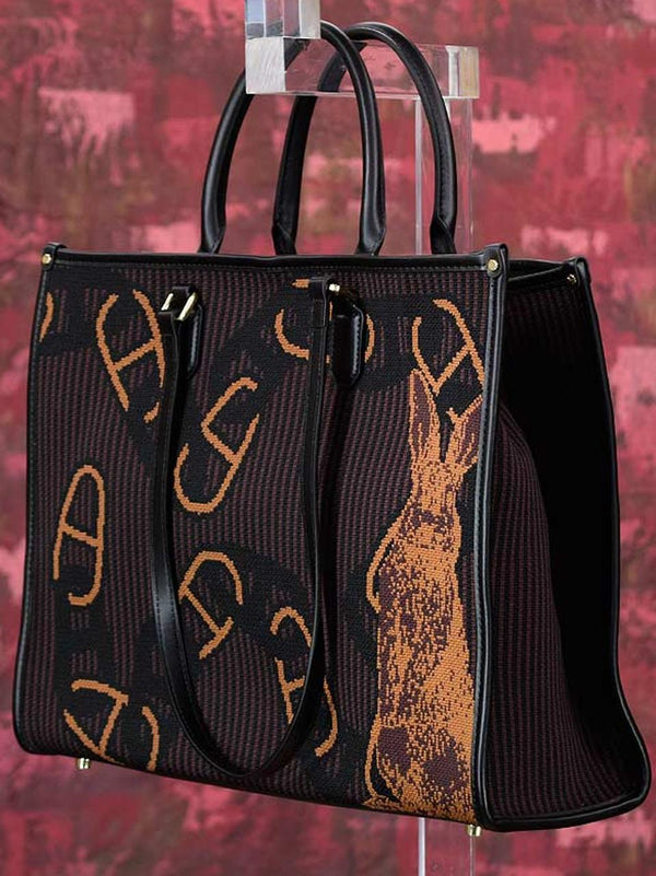 borsa conigli grande 1006 MARRONE MY-BEST BAGS 