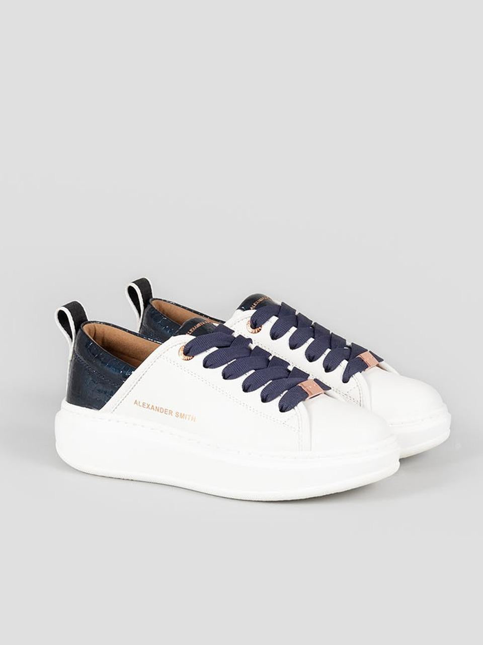 sneakers wembley EWWEVV6730 WHITW BLU ALEXANDER SMITH 