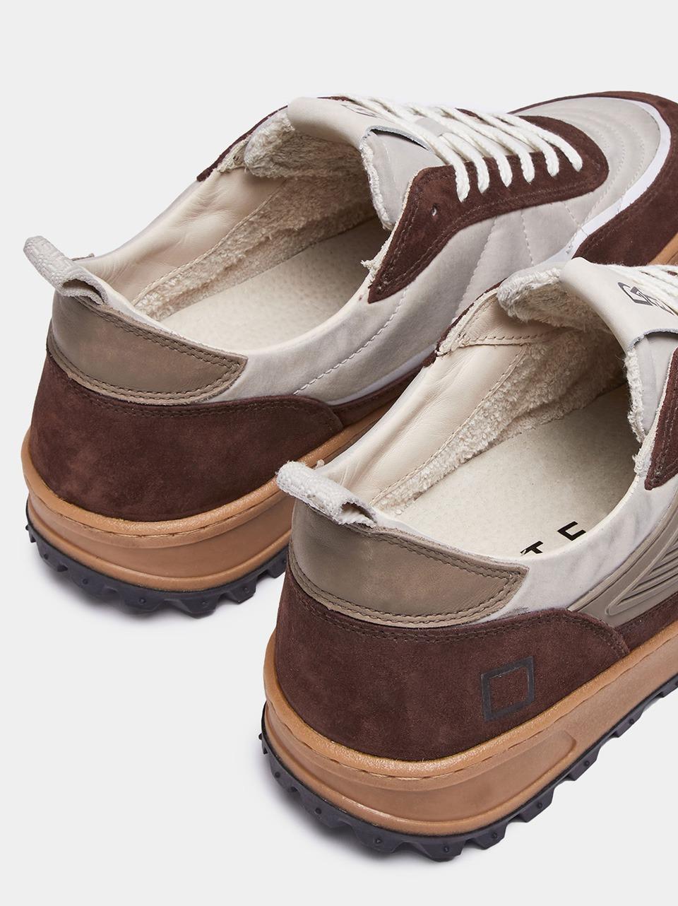sneakersk2 M411-K2-ODBR BIANCO\MARRONE D.A.T.E 