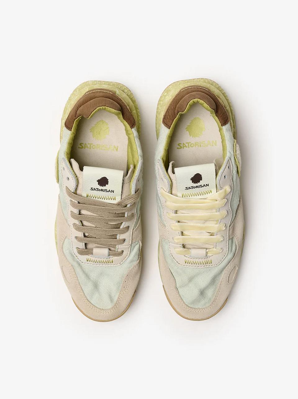 sneakers chacrona linen CHACRONA LINEN CLOUDY GRREN SATORISAN 