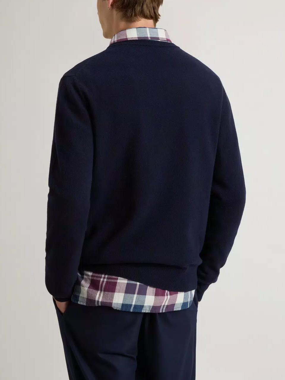 maglia lembswool CFWOKN0278MRUF0469 BL WOOLRICH 