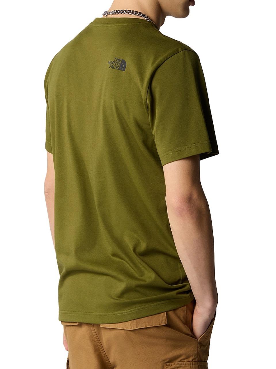 simple dome tee NF0A87NG6 FOREST OLIVE THE NORTH FACE 