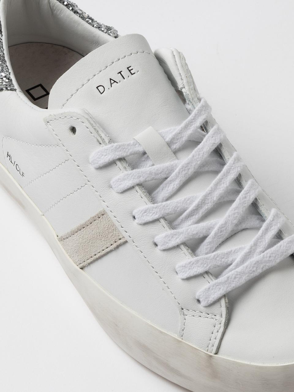 sneakers hill low HL-CA-WS BIANCO SILVER D.A.T.E 