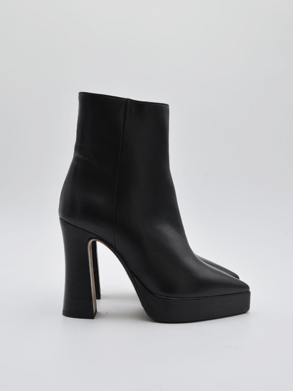 stivaletto forma sfilata con plato' 4204 NERO MATTEO PITTI 