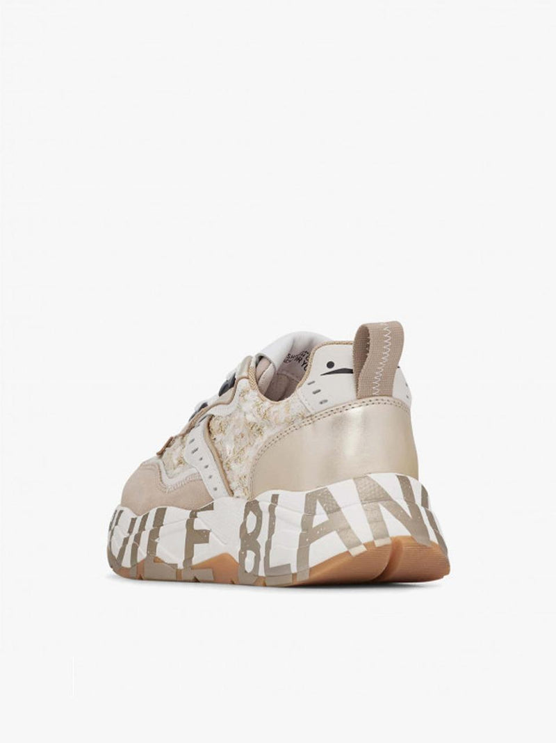 sneakers club 105 CLUB 105-16 2E49 BEIGE PLATINUM VOILE BLANCHE 