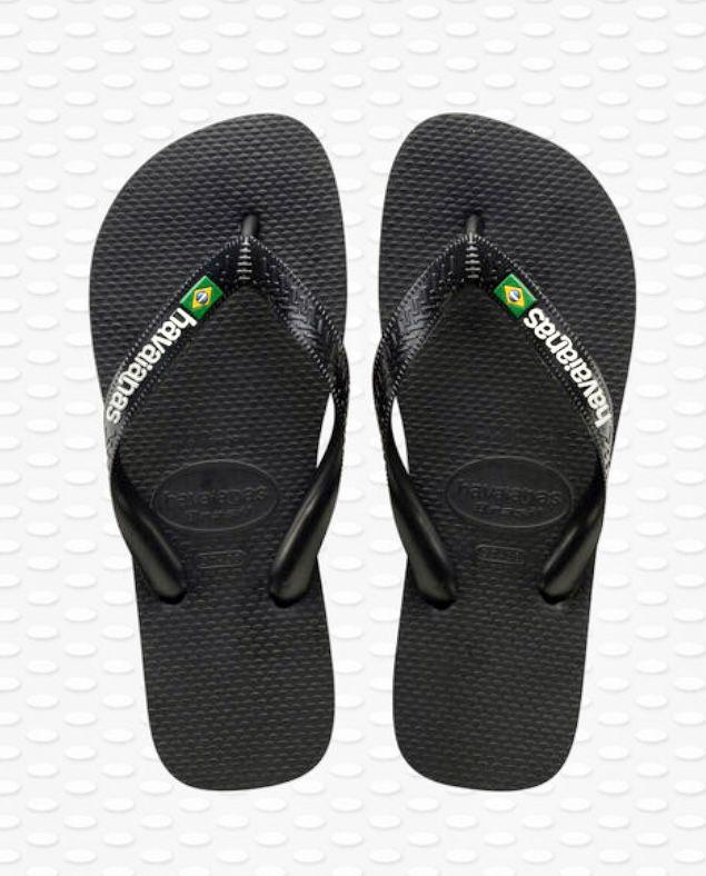 infradito brasil logo BRASIL LOGO 4110850 1069BLACK\BLACK havaianas 
