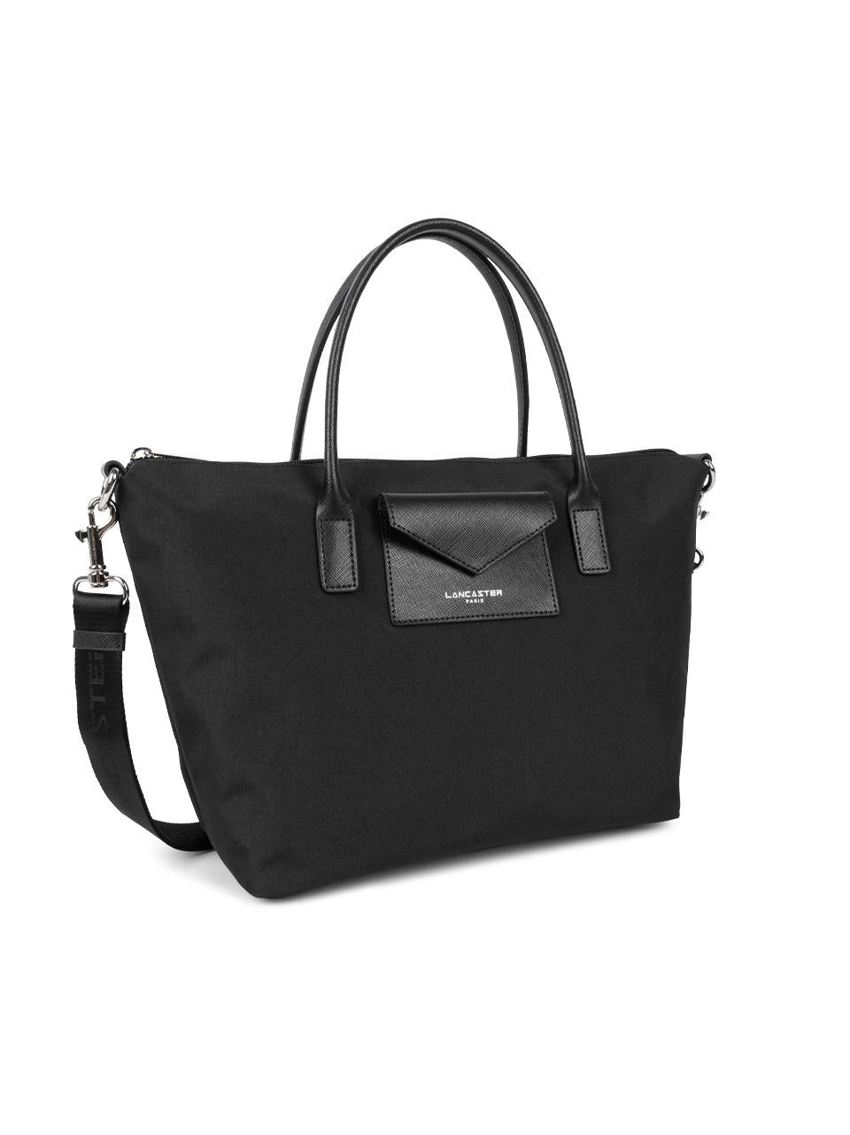 borsa shopping con tracolla 516-36 NERO LANCASTER 
