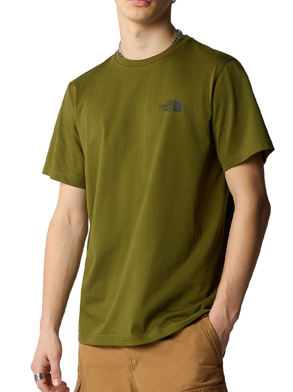 simple dome tee NF0A87NG6 FOREST OLIVE THE NORTH FACE 