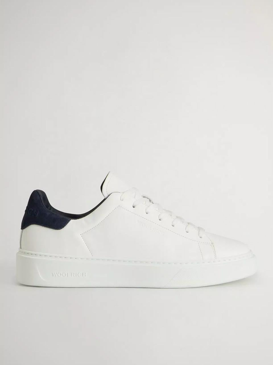 sneakers classic court WFM251.2000 BIANCO BLU WOOLRICH 