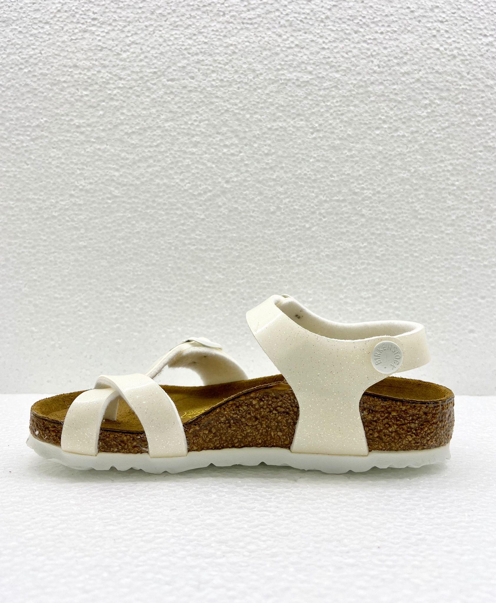  TAORMINA BIRKPFLORGLITTERBIANCO BIRKENSTOK kids 