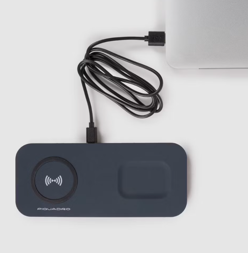 carica cellulare + airpods AC5596 GRIGIO PIQUADRO 
