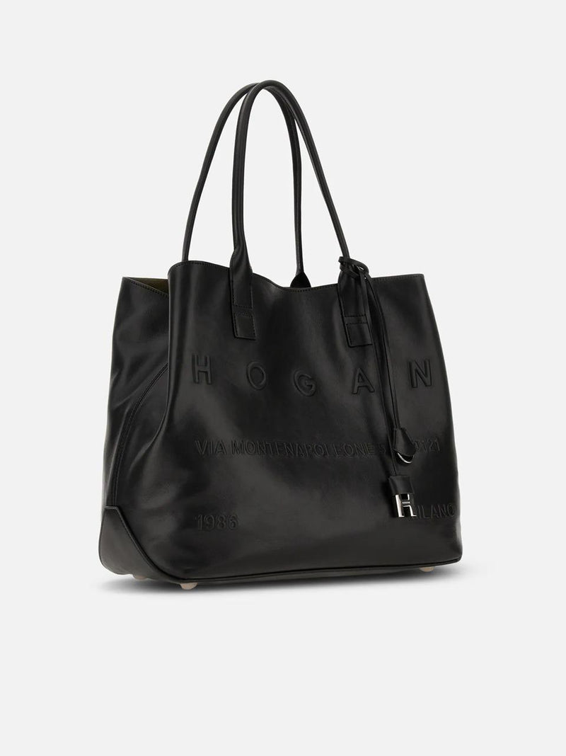 borsa address shopping KBW01TA0300TZPB999 NERO HOGAN 