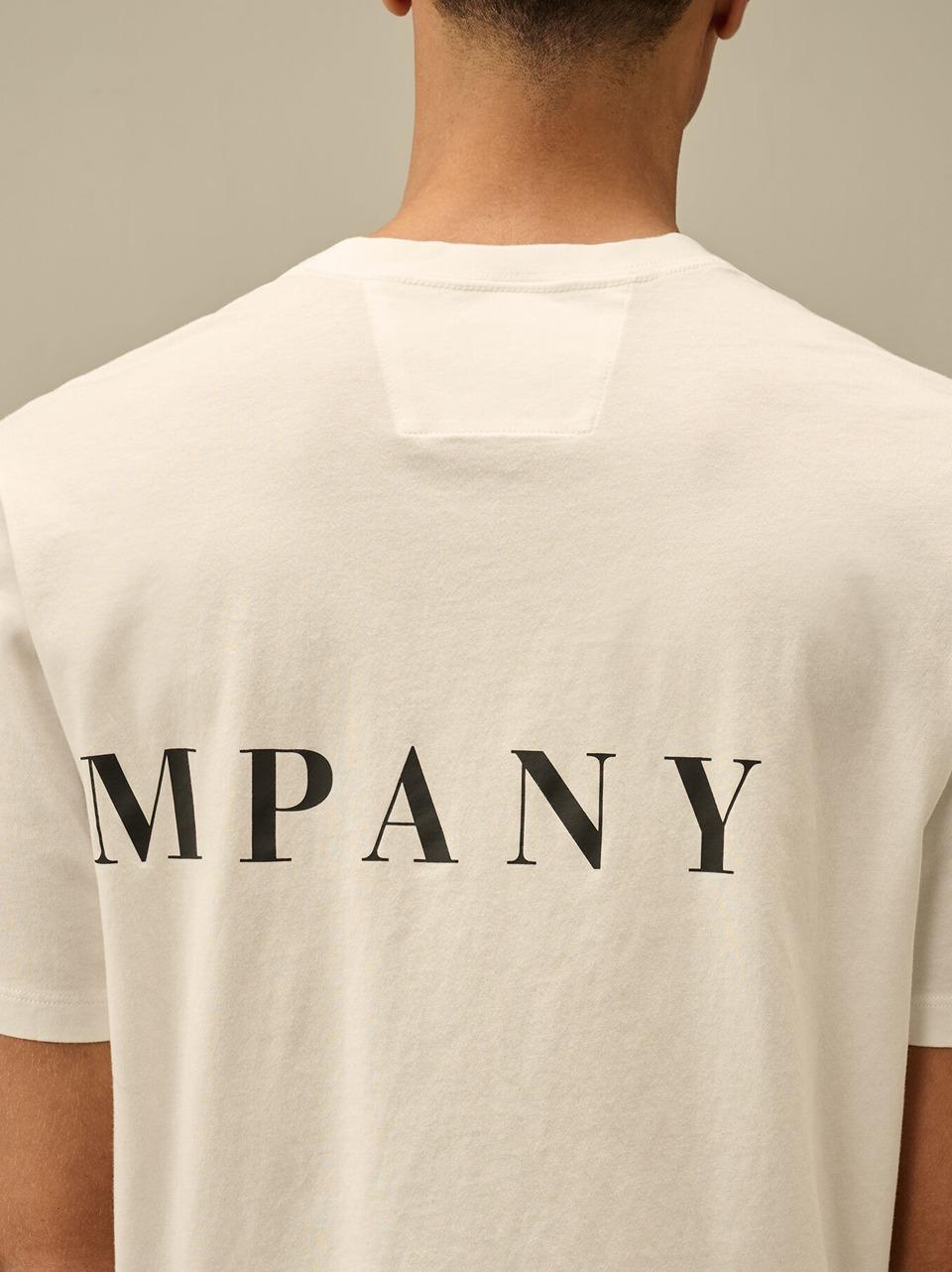 t shirt stampa macro 18CMTS139A005100W BI C.P COMPANY 