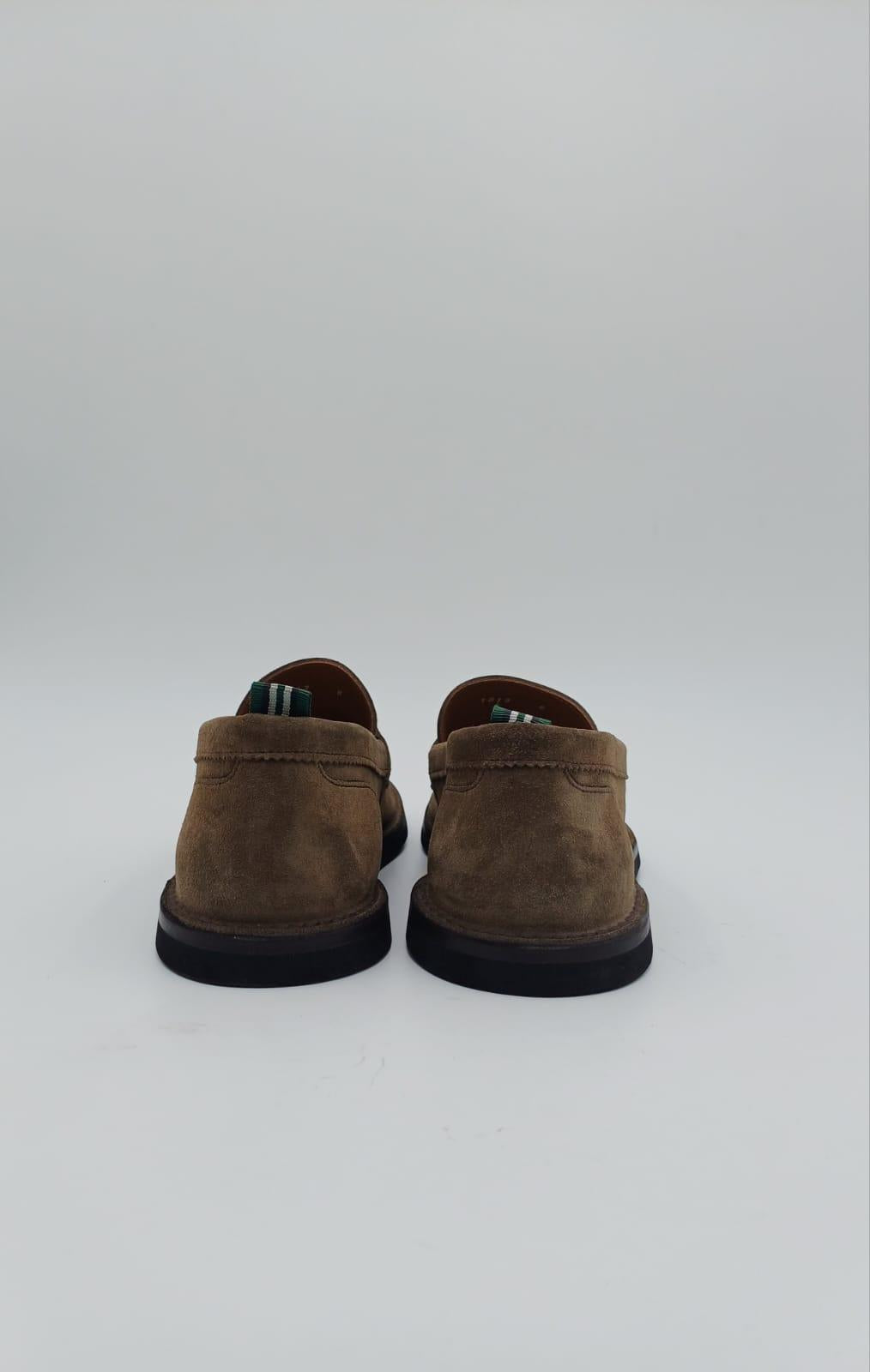 mocassino con passante ideal suola in gomma 1013 LIGTHSABBIA GREEN GEORGE 