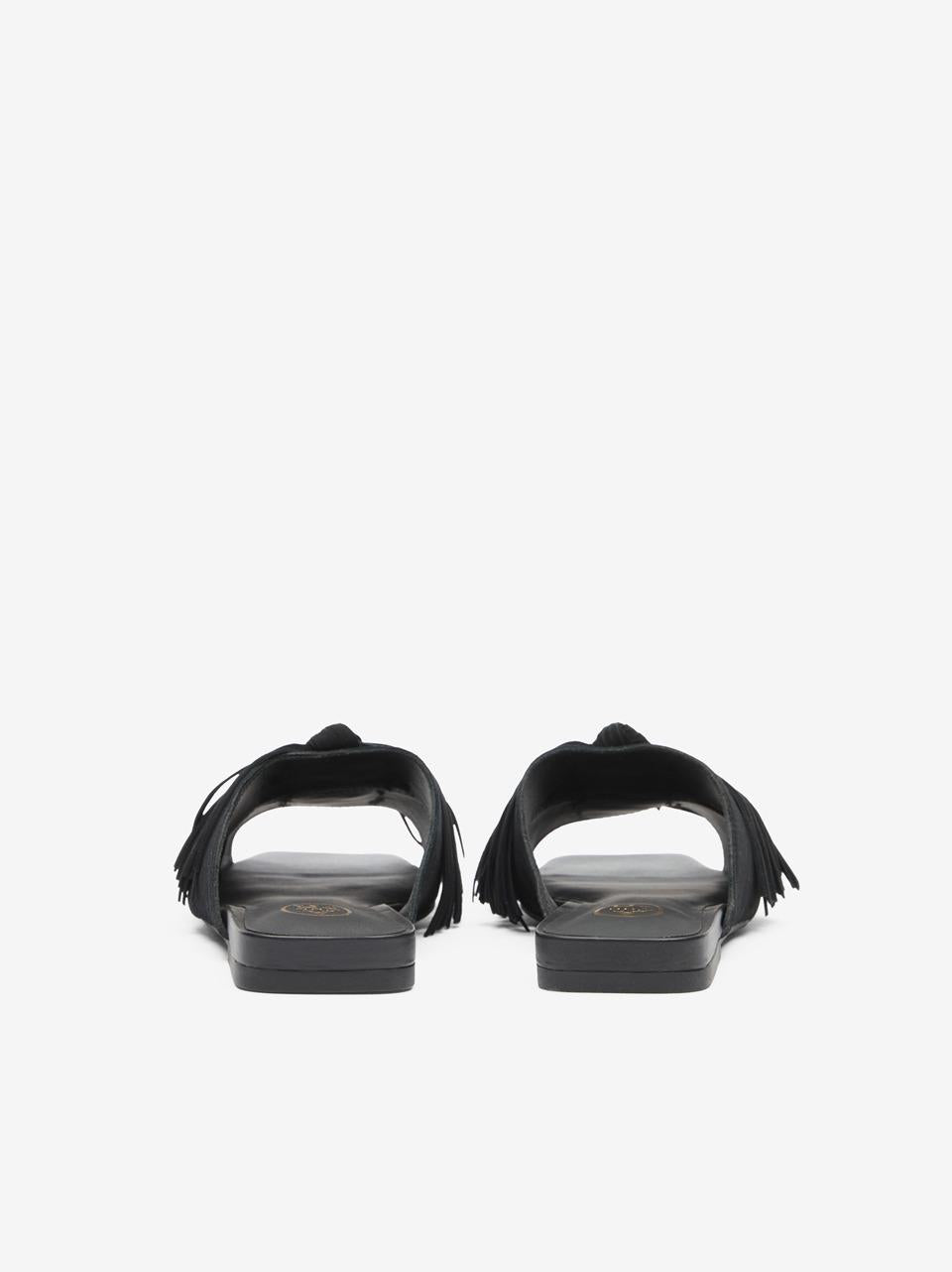 sabot spuntato con frange BRIGITTE NERO ASH 