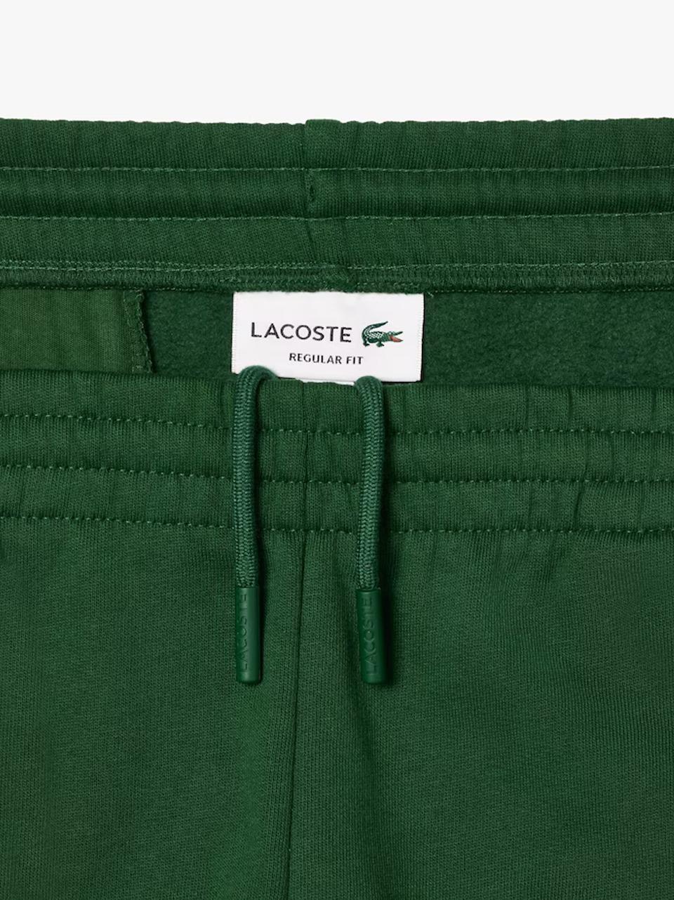 bermuda in felpa GH9860 VERDE LACOSTE 