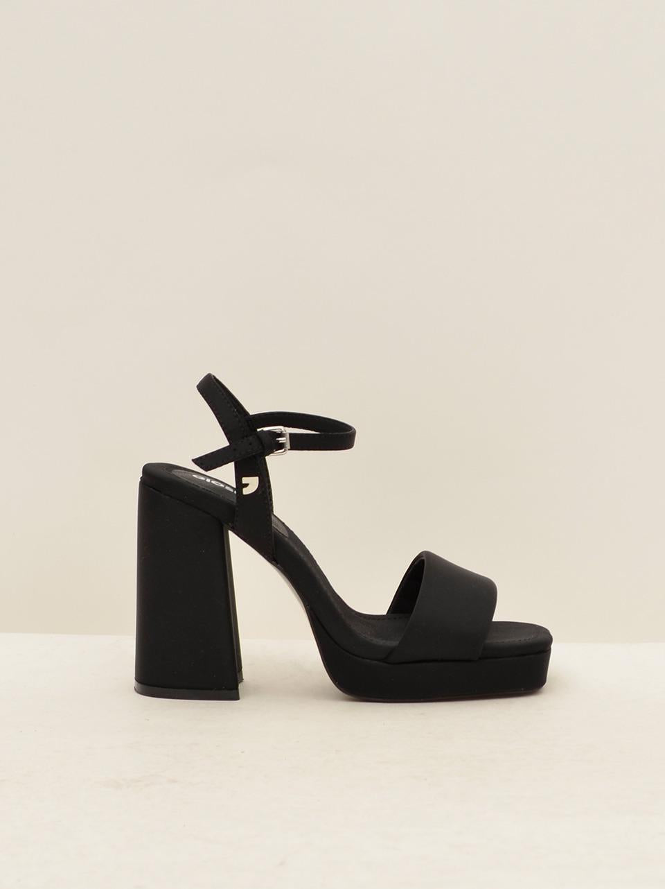 sandalo tacco 80 mm 72086DENTON NERO GIOSEPPO 