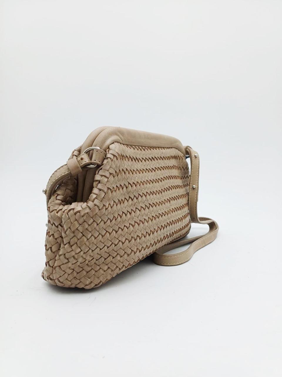 borsa a spalla intrecciata 1104 SAND REHARD 
