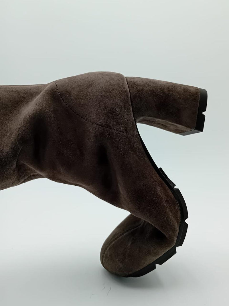 stivaletto con zip tacco h70mm ECLAT AFRICA ASH 