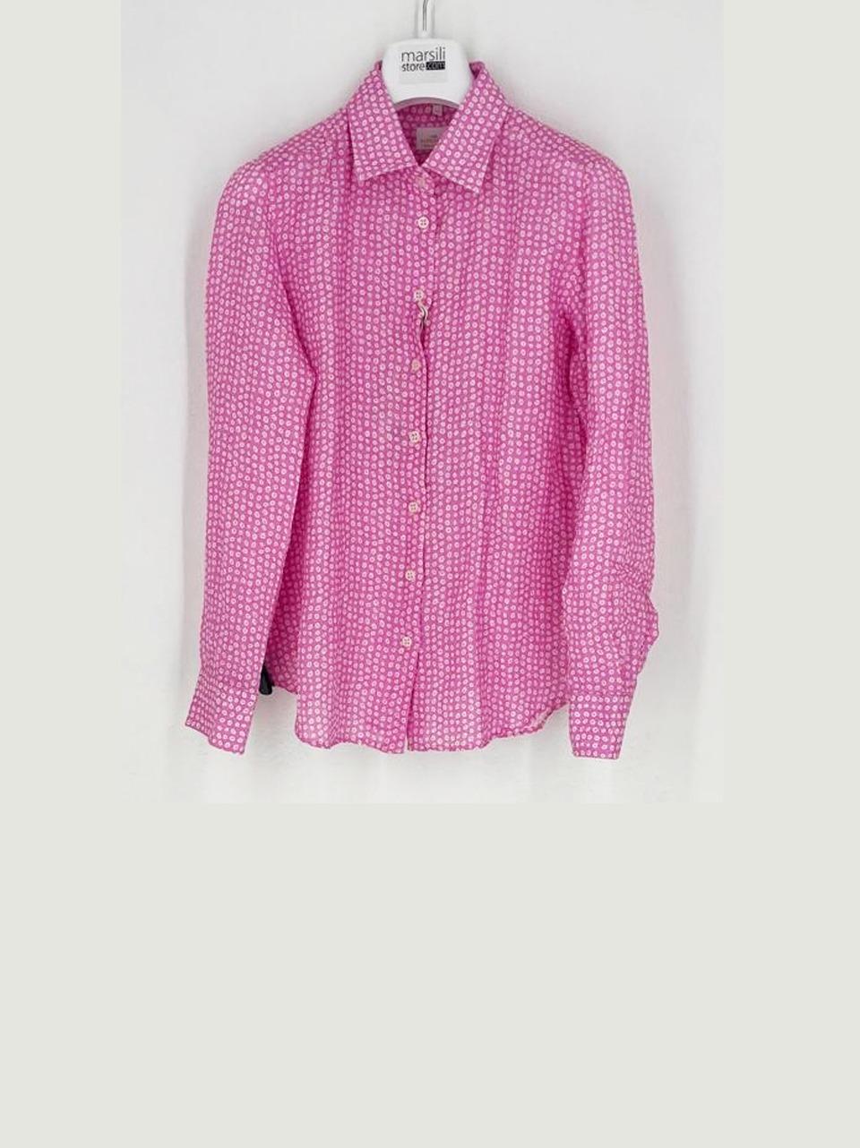 camicia in lino fantasia D4800 014 BASTONCINO 