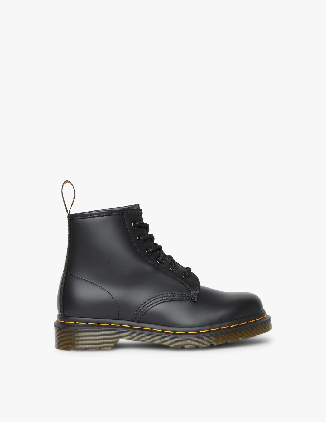 101 ys anfibio 6 afori cucitura gialla smooth 101YS26230001 BLACK Dr Martens 