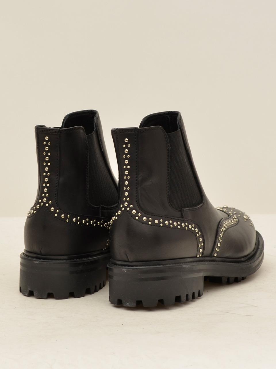 beatles borchiato GRETA NERO CUIR NOIR 