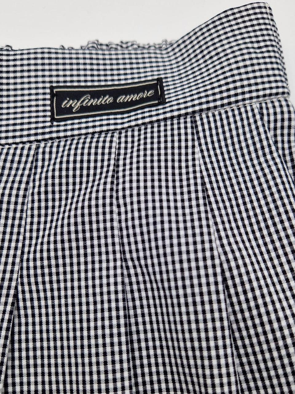 pantalone a palazzo CZC DP9994 BN ottod'ame 