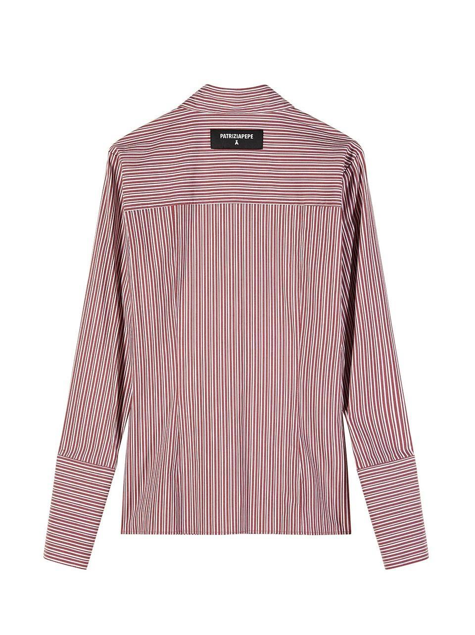 camicia gessata in cotone 8C0851A544 FG54 Patrizia pepe 