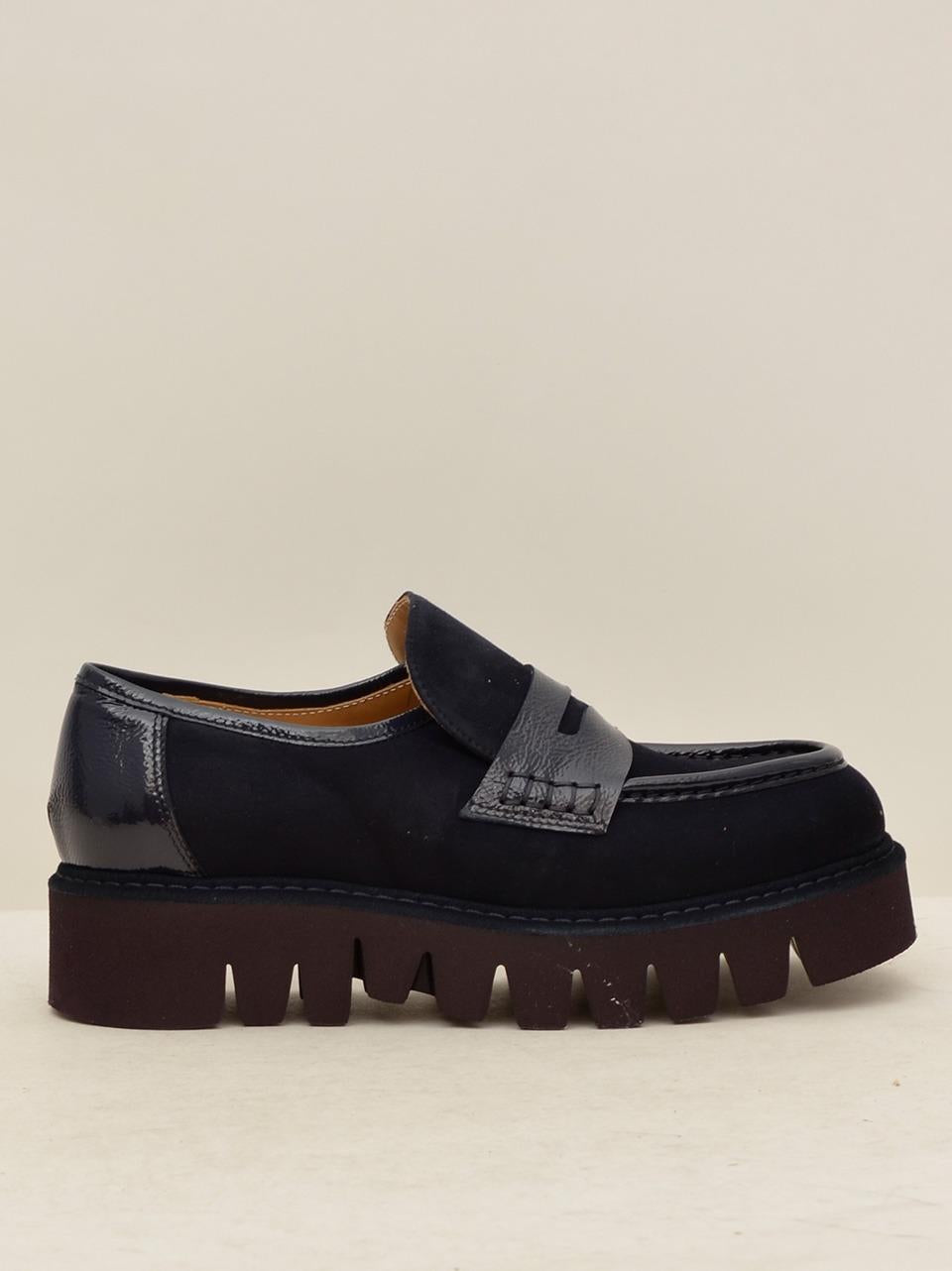 mocassino con passante I24 149 BLU MICHAEL DASS 