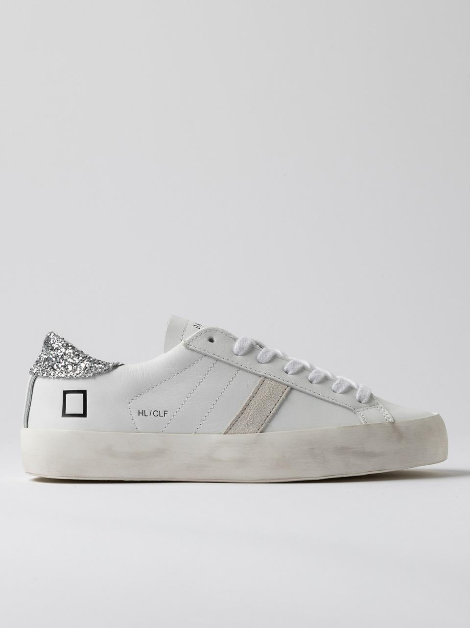 sneakers hill low HL-CA-WS BIANCO SILVER D.A.T.E 