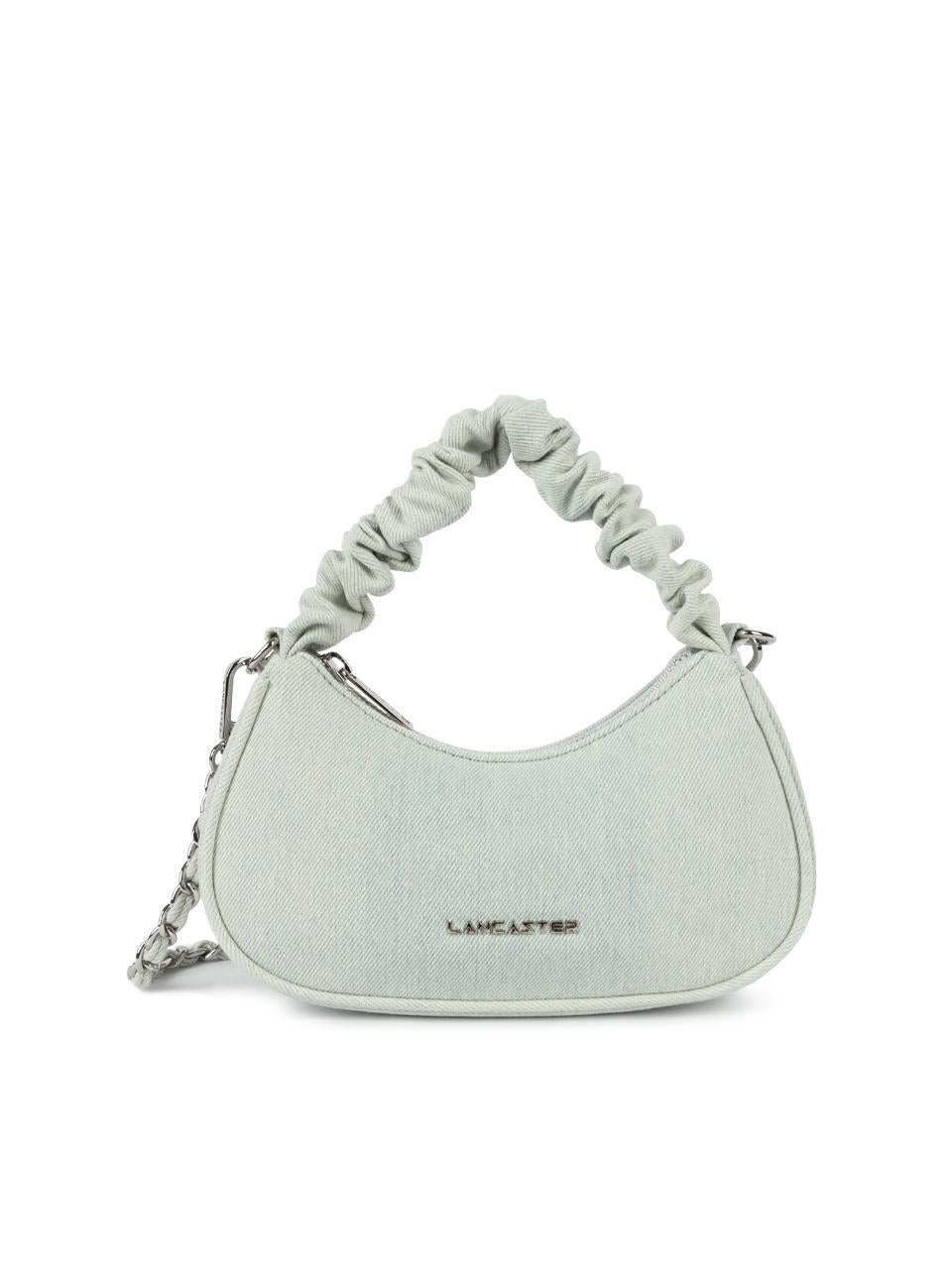 borsa mini mezza luna 518-041 BLU CLAIR LANCASTER 