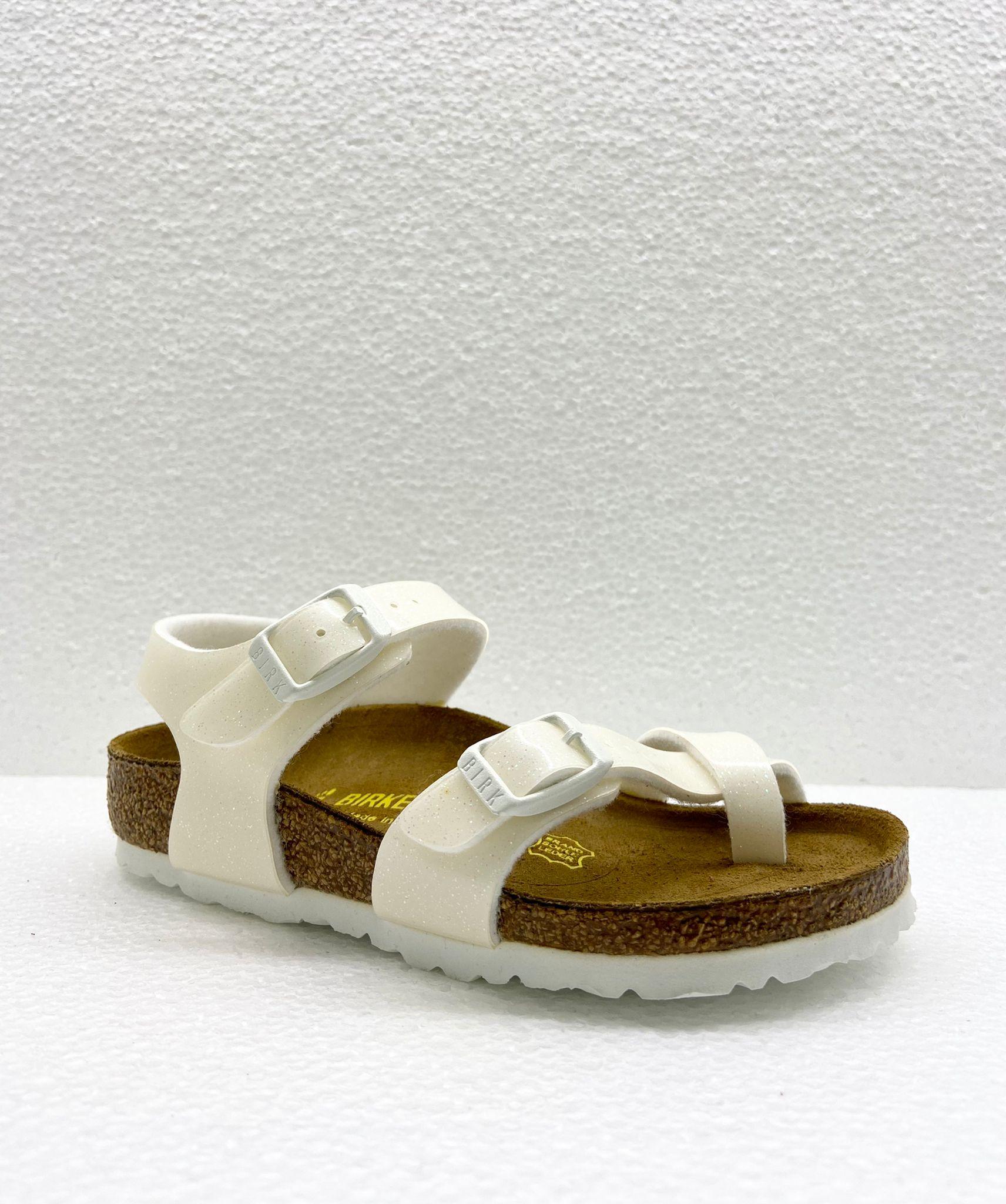  TAORMINA BIRKPFLORGLITTERBIANCO BIRKENSTOK kids 