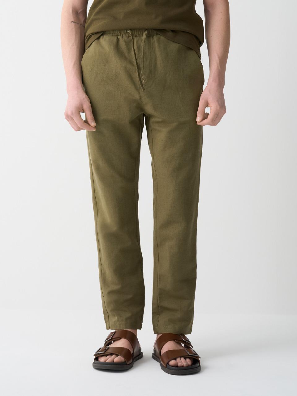 pantalone coulisse lino cotone 0574 M COLMAR 