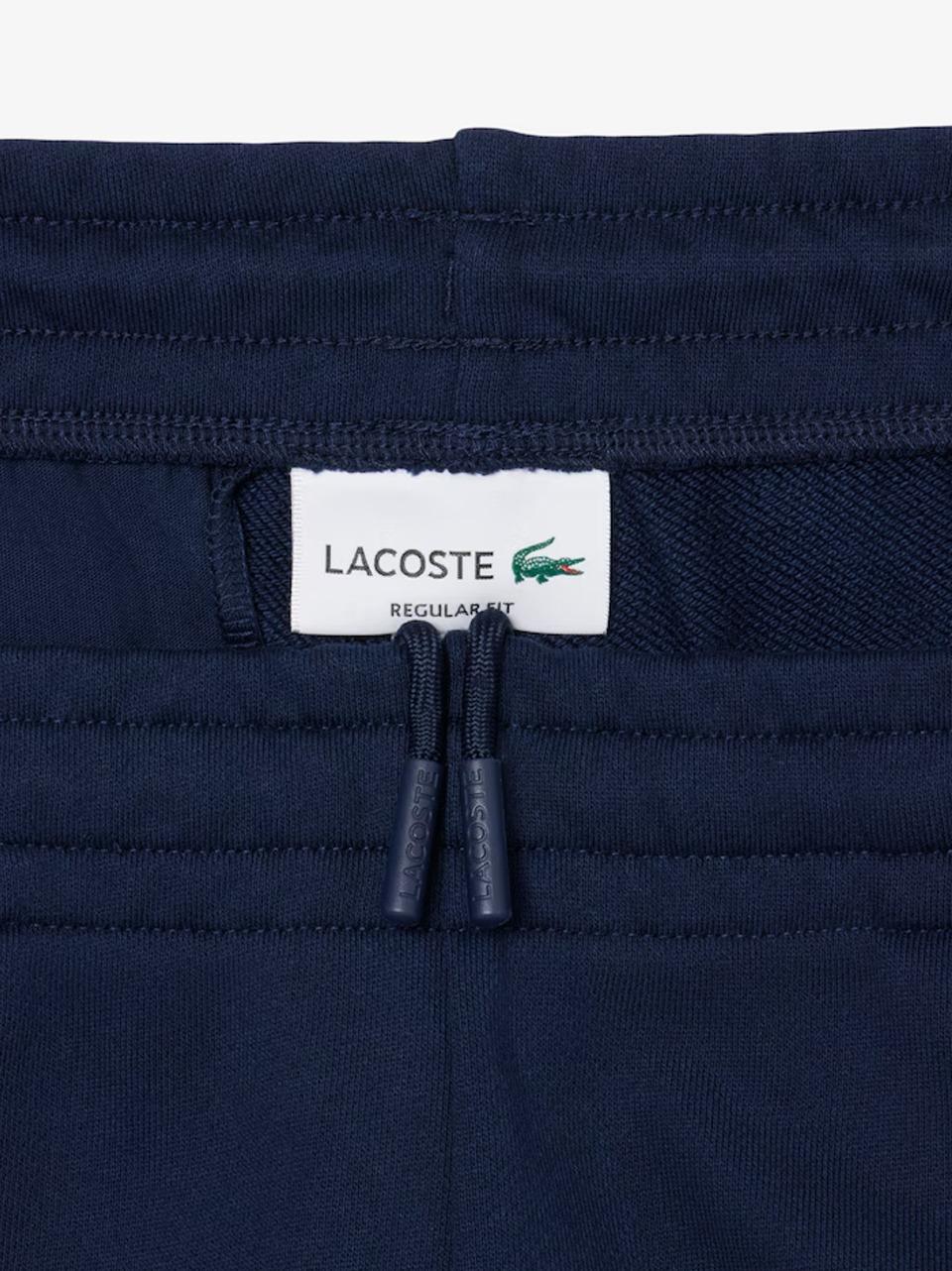 bermuda in felpa GH9860 BLU LACOSTE 