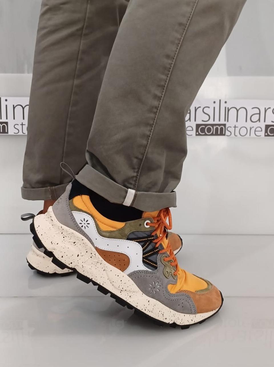 sneakers yamano 3 YAMANO33D84 ARANCIO FLOWER MOUNTAIN 