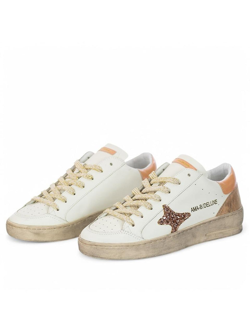 sneakers slam 4040 AVORIO SALMONE AMA brand 