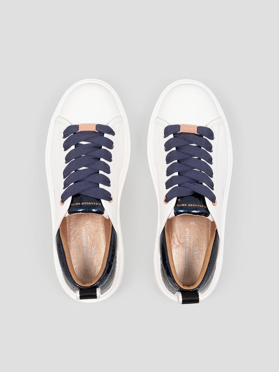 sneakers wembley EWWEVV6730 WHITW BLU ALEXANDER SMITH 