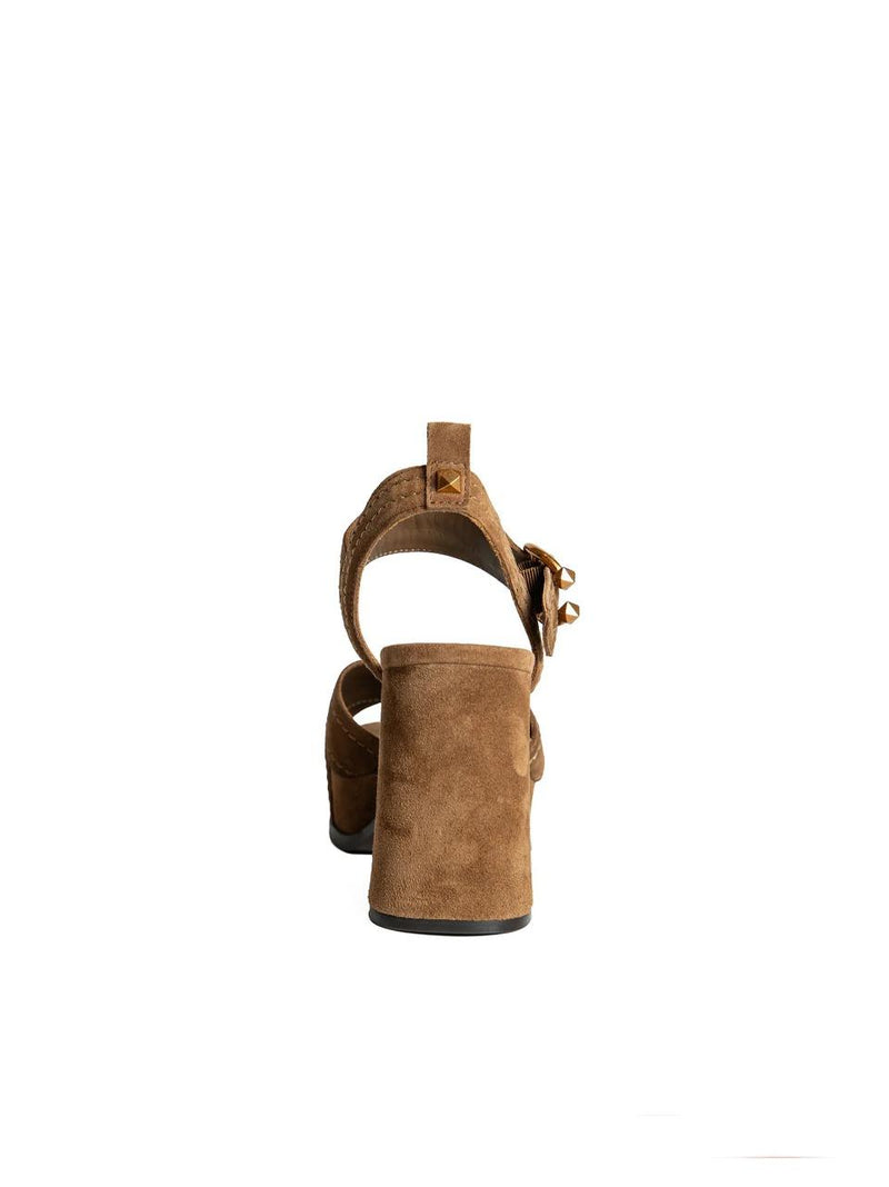 sandalo plateau tacco h 1100mm MELANY B NOISETTE ASH 